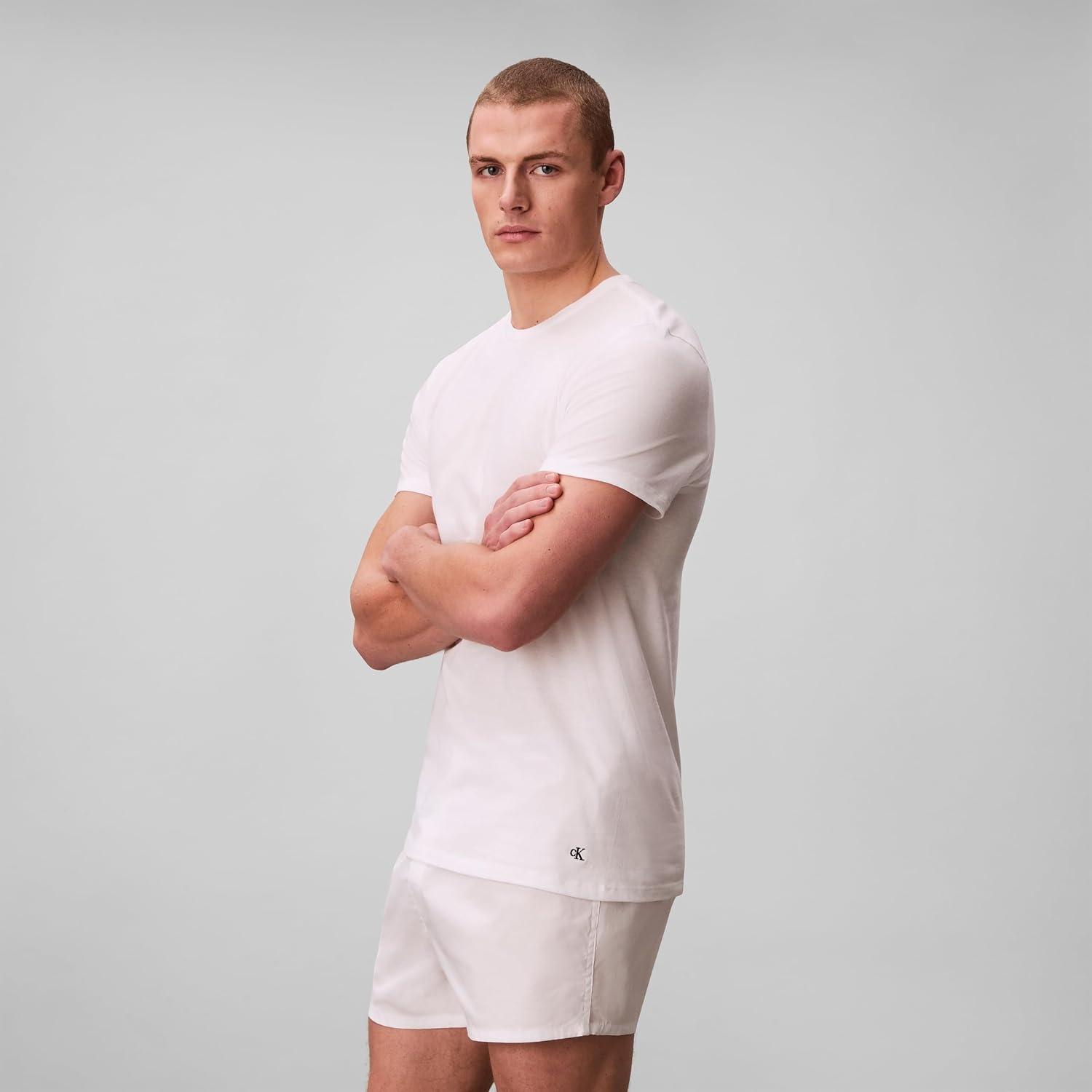 image:imageCalvin Klein Mens Cotton Classics 3Pack Undershirts3 White Crewneck