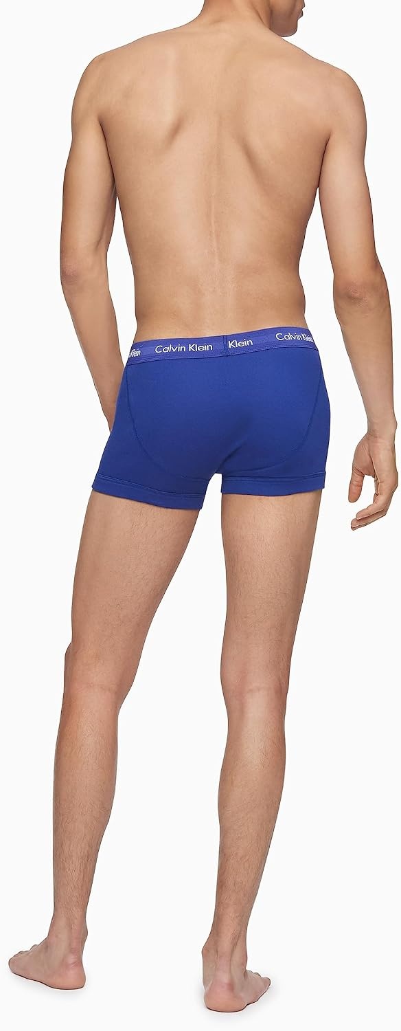 image:imageCalvin Klein Mens Cotton Classics 5Pack Trunk2 Mazarine Blue 1 Periwinkle 1 Dark Knight 1 Evening Blue