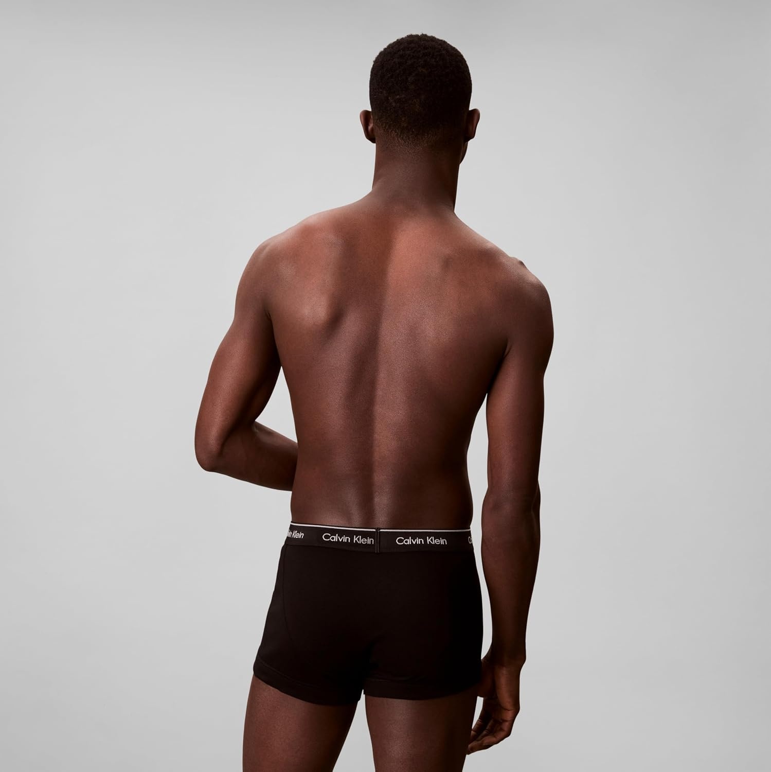 image:imageCalvin Klein Mens Cotton Classics 5Pack TrunkBlack Hairline Stripe W Shoreline Niagara Falls Mist White Sand Aqua Bar