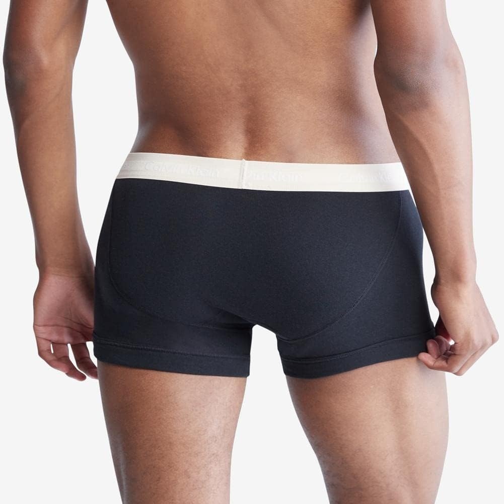 image:imageCalvin Klein Mens Cotton Classics 5Pack TrunkBlack Bodies W Black Grey Heather Exact Tapioca Olive