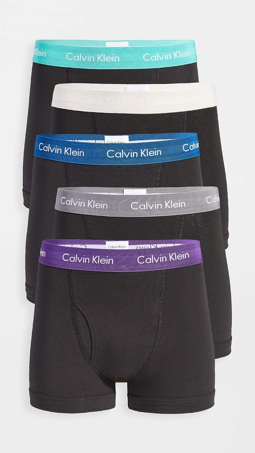 image:imageCalvin Klein Mens Cotton Stretch 3Pack Low Rise TrunksBlack BodyVerbenaGrey ShadowCrater LakeOatmeal HeatherAmazonite