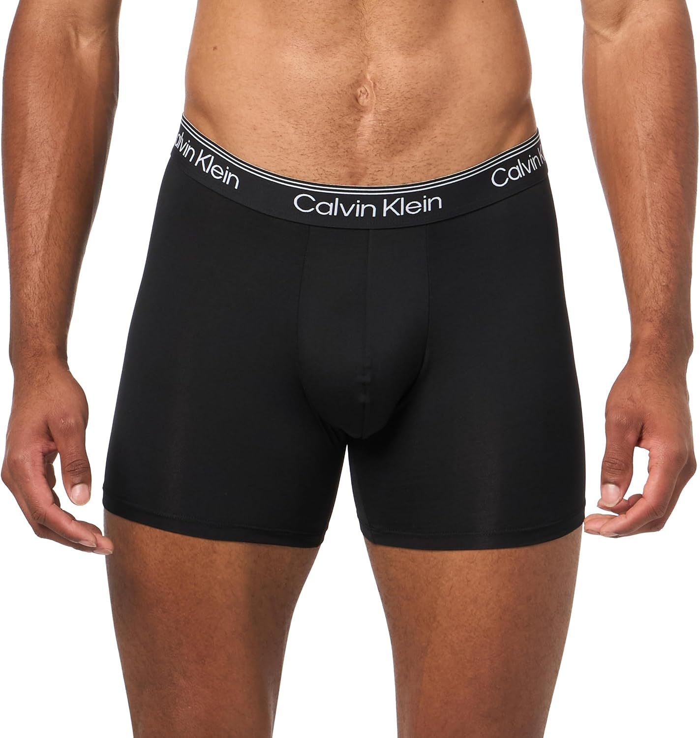 image:imageCalvin Klein Mens Micro Stretch 3pack Boxer BriefBlack Light Cast Feel the Mint