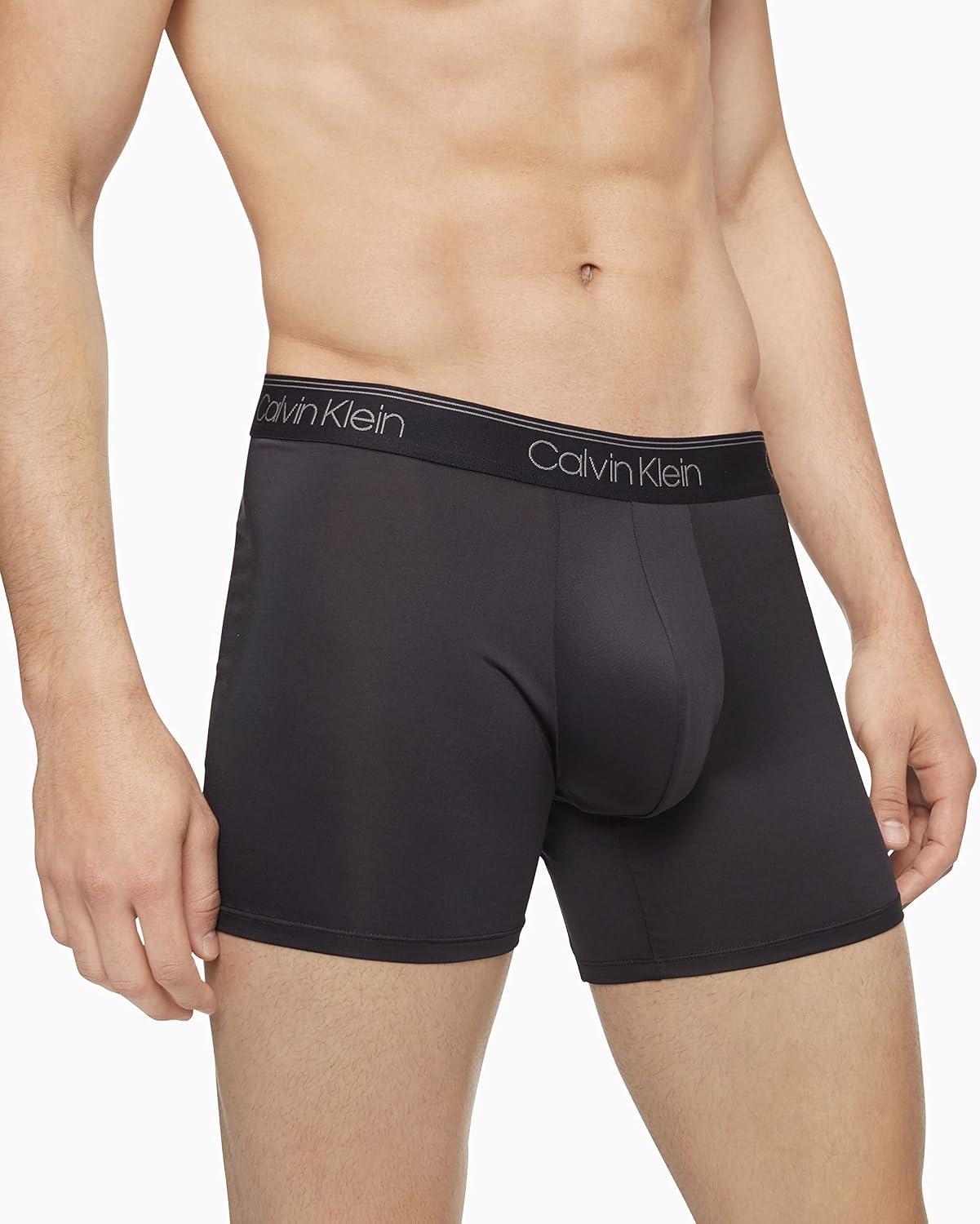 image:imageCalvin Klein Mens Micro Stretch 3pack Boxer BriefBlack Red Convoy