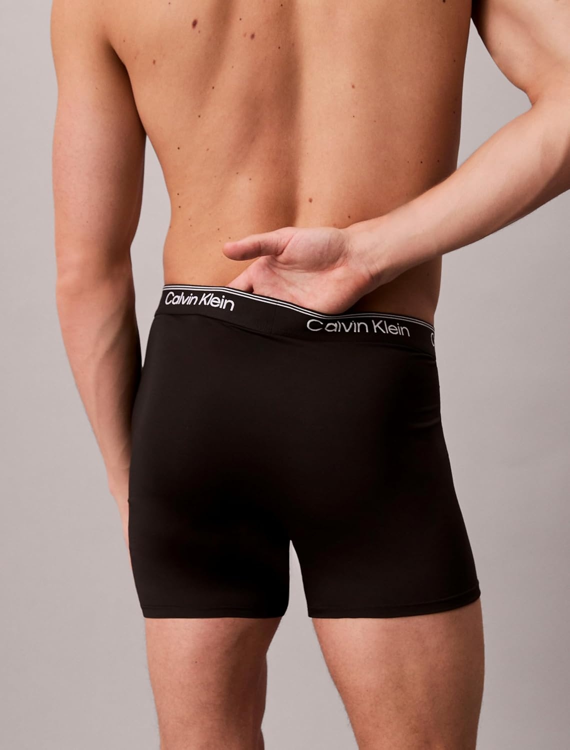 image:imageCalvin Klein Mens Micro Stretch 3pack Boxer BriefBlack Sleet Adrenaline Rush