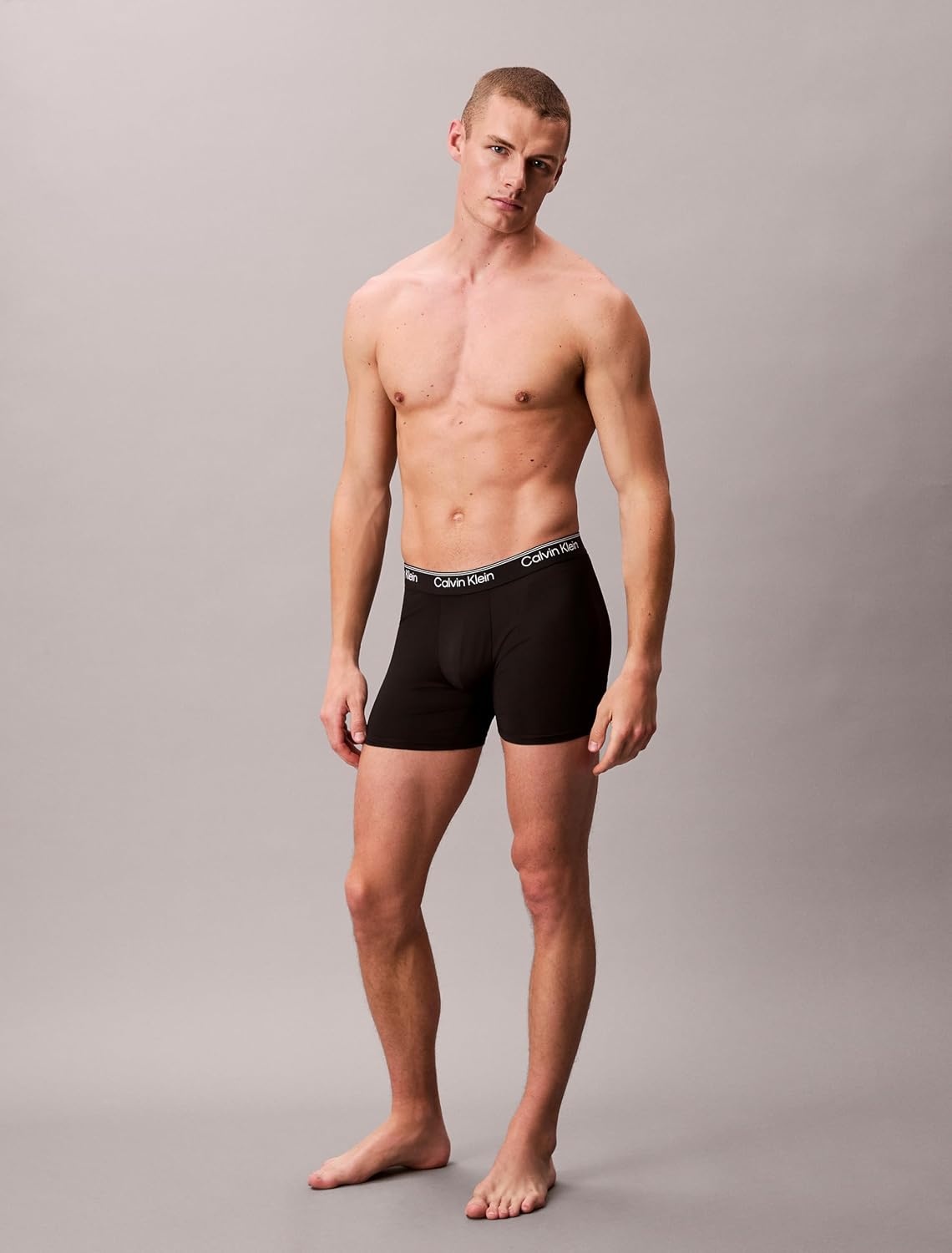 image:imageCalvin Klein Mens Micro Stretch 3pack Boxer BriefBlack Sleet Adrenaline Rush