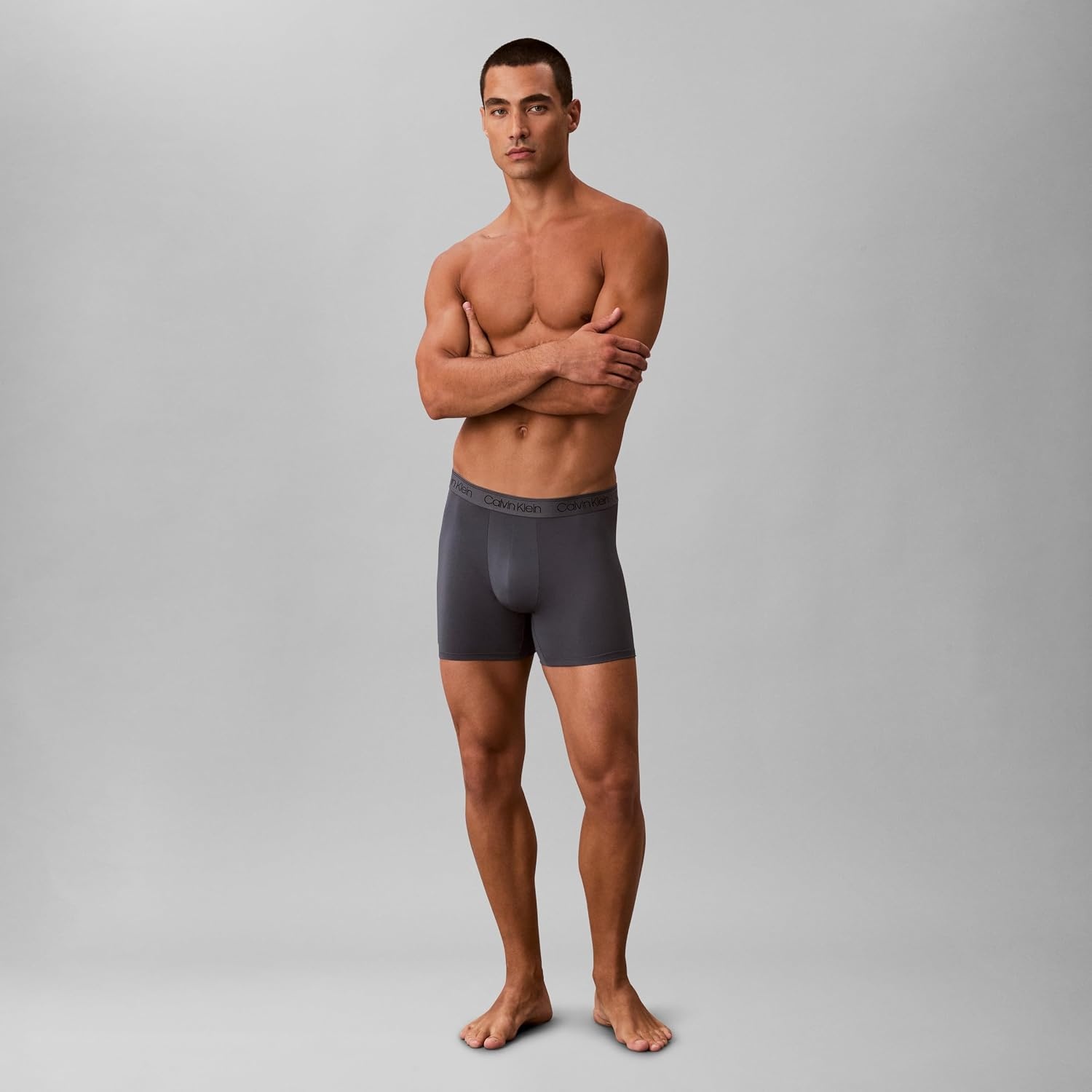 image:imageCalvin Klein Mens Micro Stretch 3pack Boxer BriefBlack Turbulence Griffin