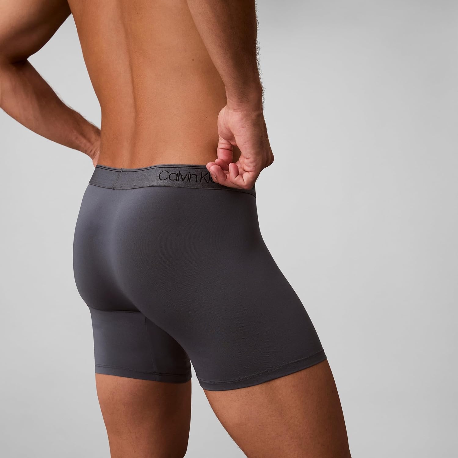 image:imageCalvin Klein Mens Micro Stretch 3pack Boxer BriefBlack Turbulence Griffin