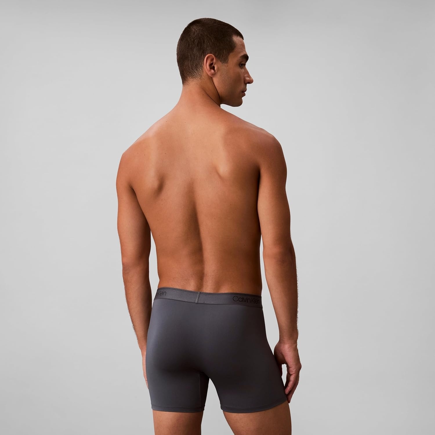 image:imageCalvin Klein Mens Micro Stretch 3pack Boxer BriefBlack Turbulence Griffin