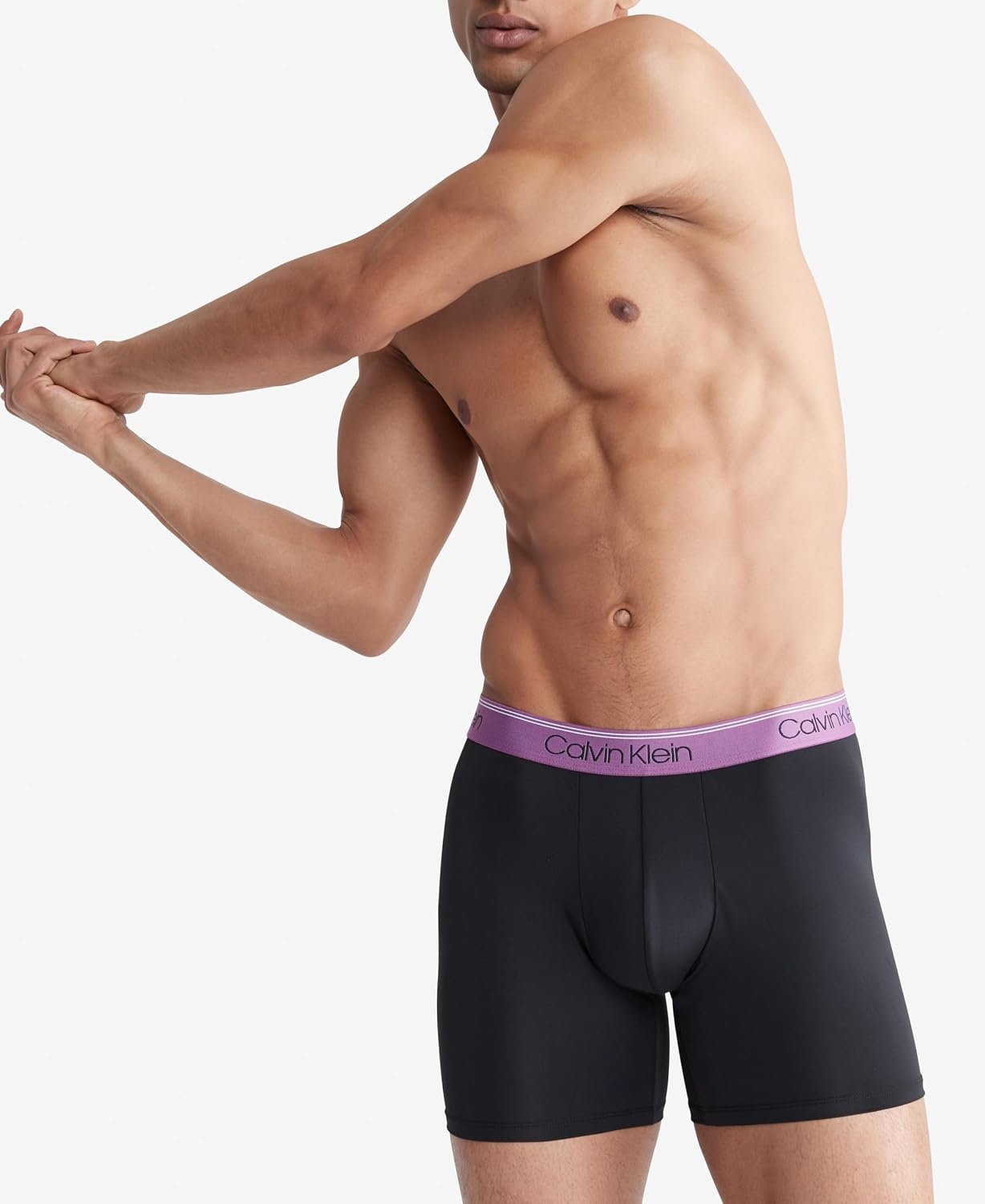 image:imageCalvin Klein Mens Micro Stretch 3pack Boxer BriefBlack Bodies W Ameythyst Silver Birch Midnight