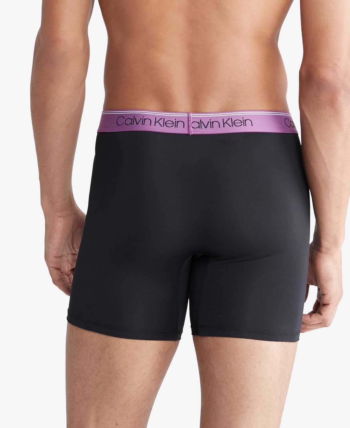 image:imageCalvin Klein Mens Micro Stretch 3pack Boxer BriefBlack Bodies W Ameythyst Silver Birch Midnight
