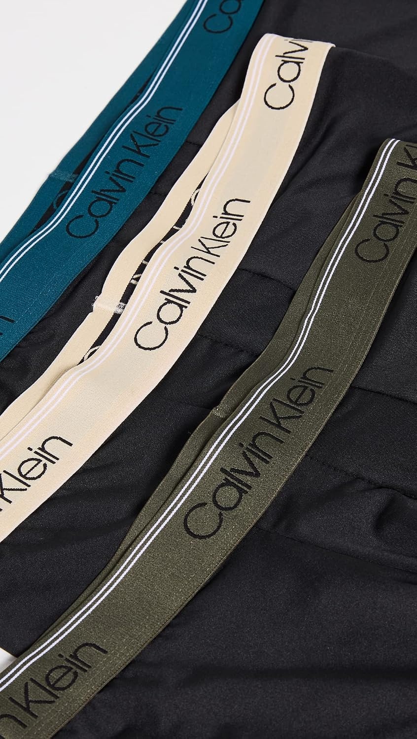 image:imageCalvin Klein Mens Micro Stretch 3pack Boxer BriefBlack Bodies W Olive Tapioca Legion Blue Wbs