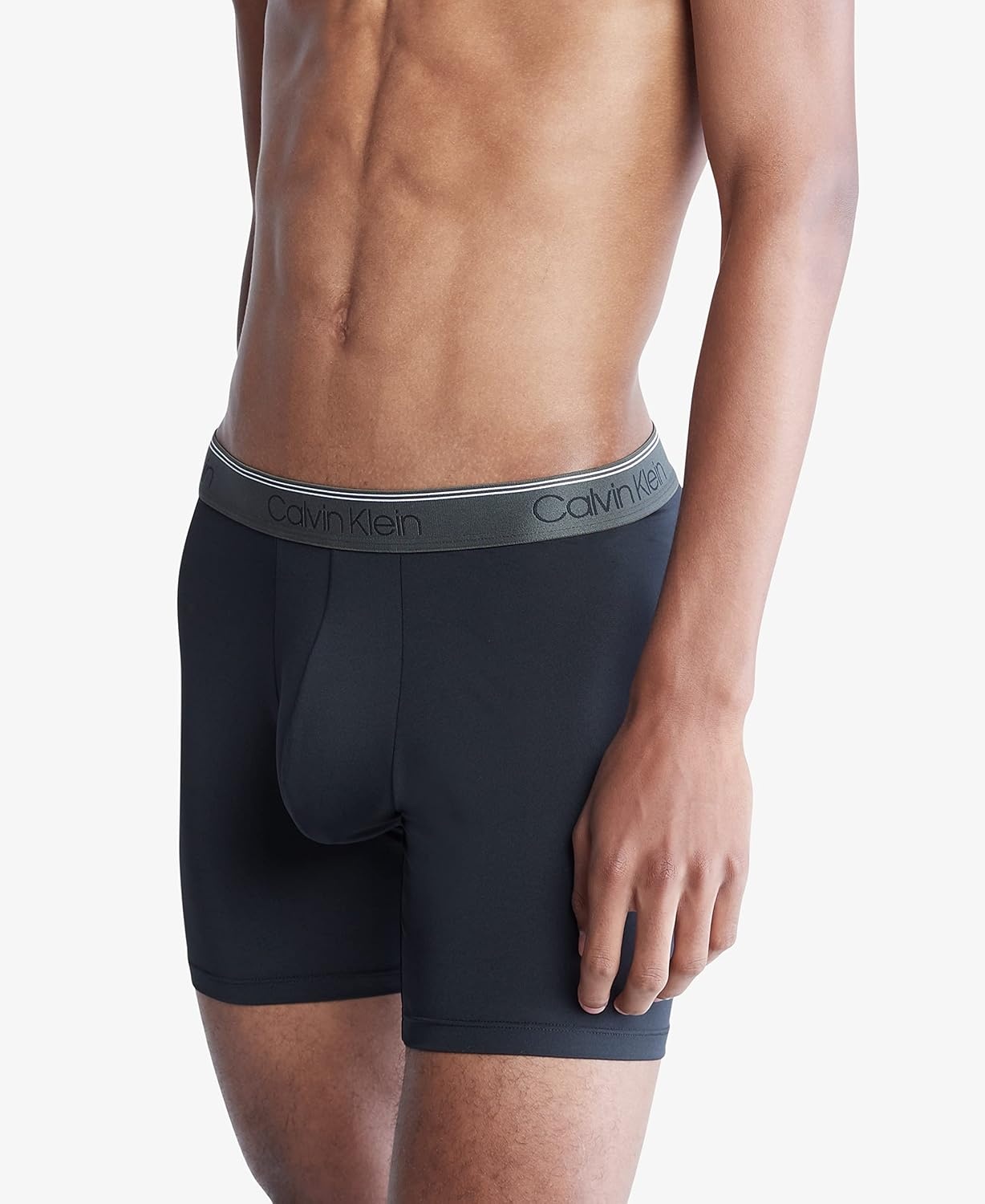 image:imageCalvin Klein Mens Micro Stretch 3pack Boxer BriefBlack Bodies W Olive Tapioca Legion Blue Wbs