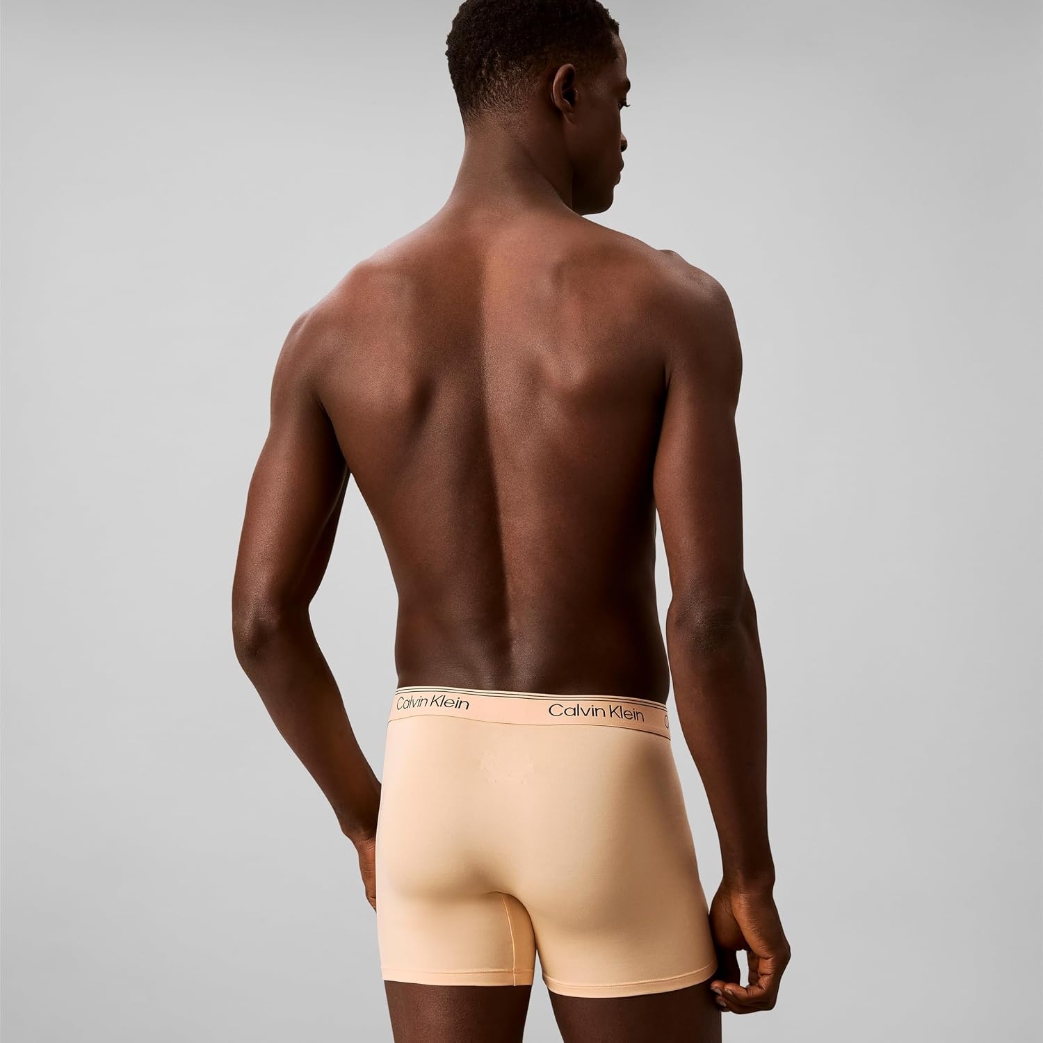 image:imageCalvin Klein Mens Micro Stretch 3pack Boxer BriefGulf Blue Light Cast Peach Bliss