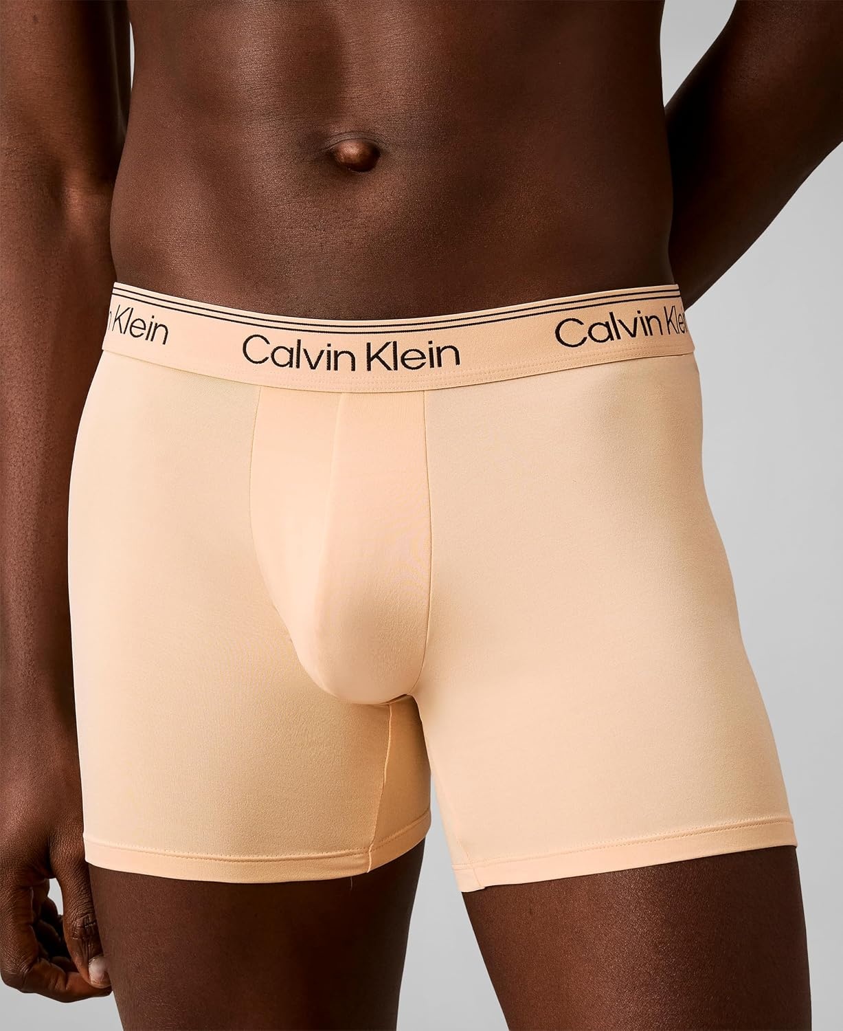 image:imageCalvin Klein Mens Micro Stretch 3pack Boxer BriefGulf Blue Light Cast Peach Bliss