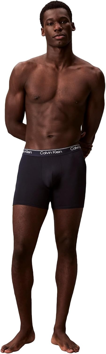image:imageCalvin Klein Mens Micro Stretch 3pack Boxer BriefSleet Teal Marine Shoreline