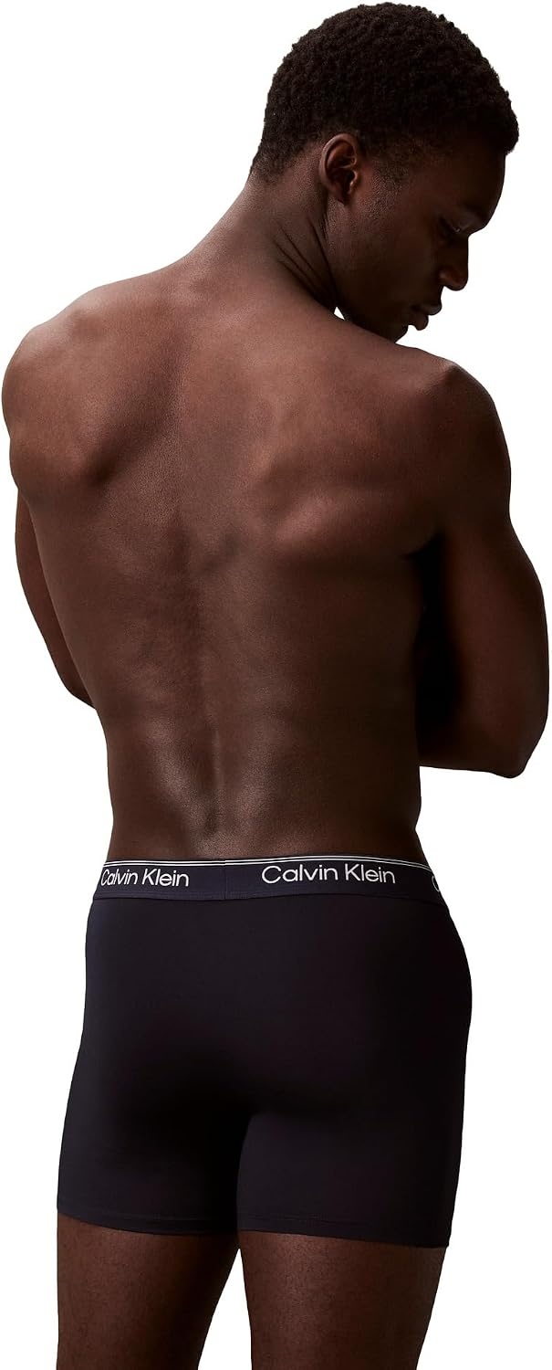 image:imageCalvin Klein Mens Micro Stretch 3pack Boxer BriefSleet Teal Marine Shoreline