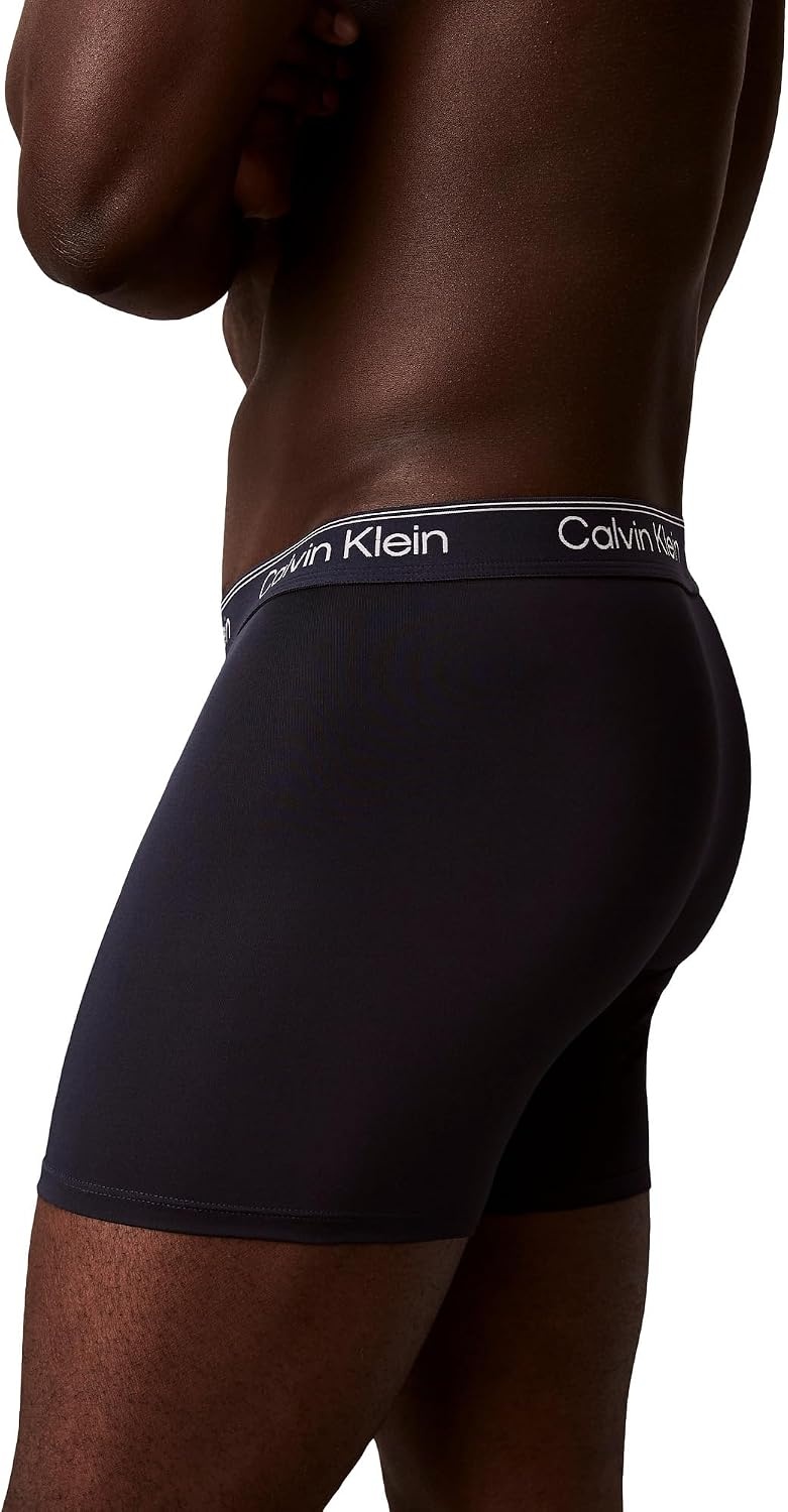 image:imageCalvin Klein Mens Micro Stretch 3pack Boxer BriefSleet Teal Marine Shoreline