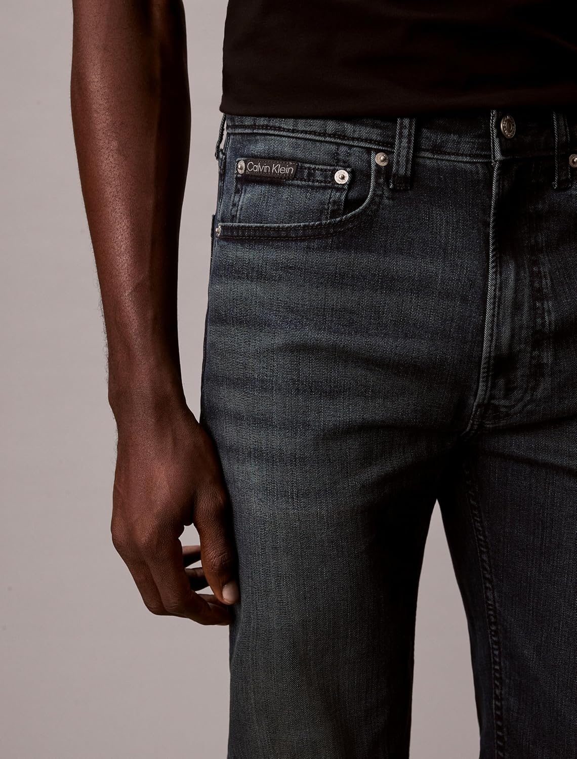 image:imageCalvin Klein Mens Straight Fit JeansBoston Blue Black