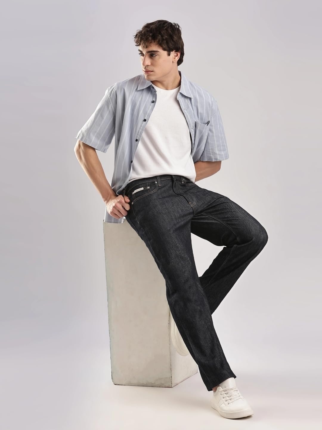 image:imageCalvin Klein Mens Straight Fit JeansCk Blue Rinse