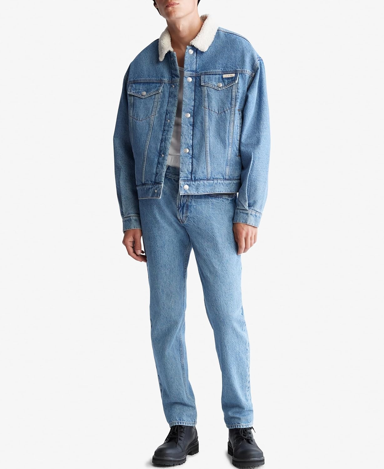 image:imageCalvin Klein Mens Straight Fit JeansDesert Blue