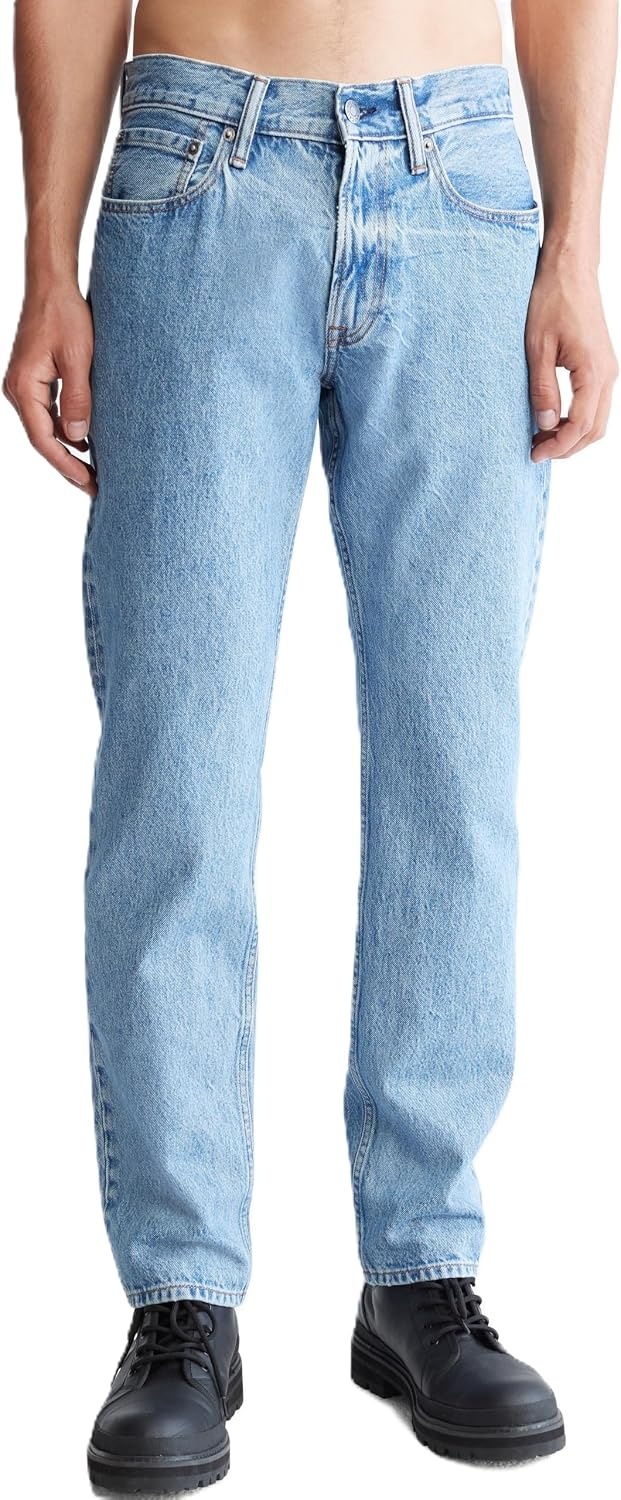 image:imageCalvin Klein Mens Straight Fit JeansDesert Blue