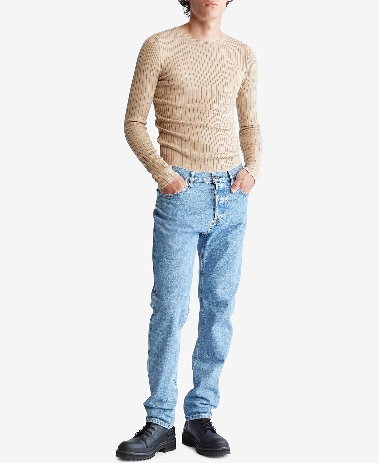 image:imageCalvin Klein Mens Straight Fit JeansDesert Blue
