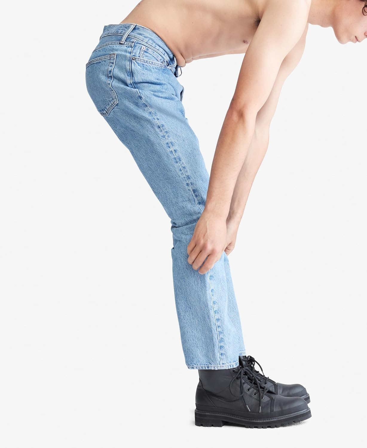 image:imageCalvin Klein Mens Straight Fit JeansDesert Blue