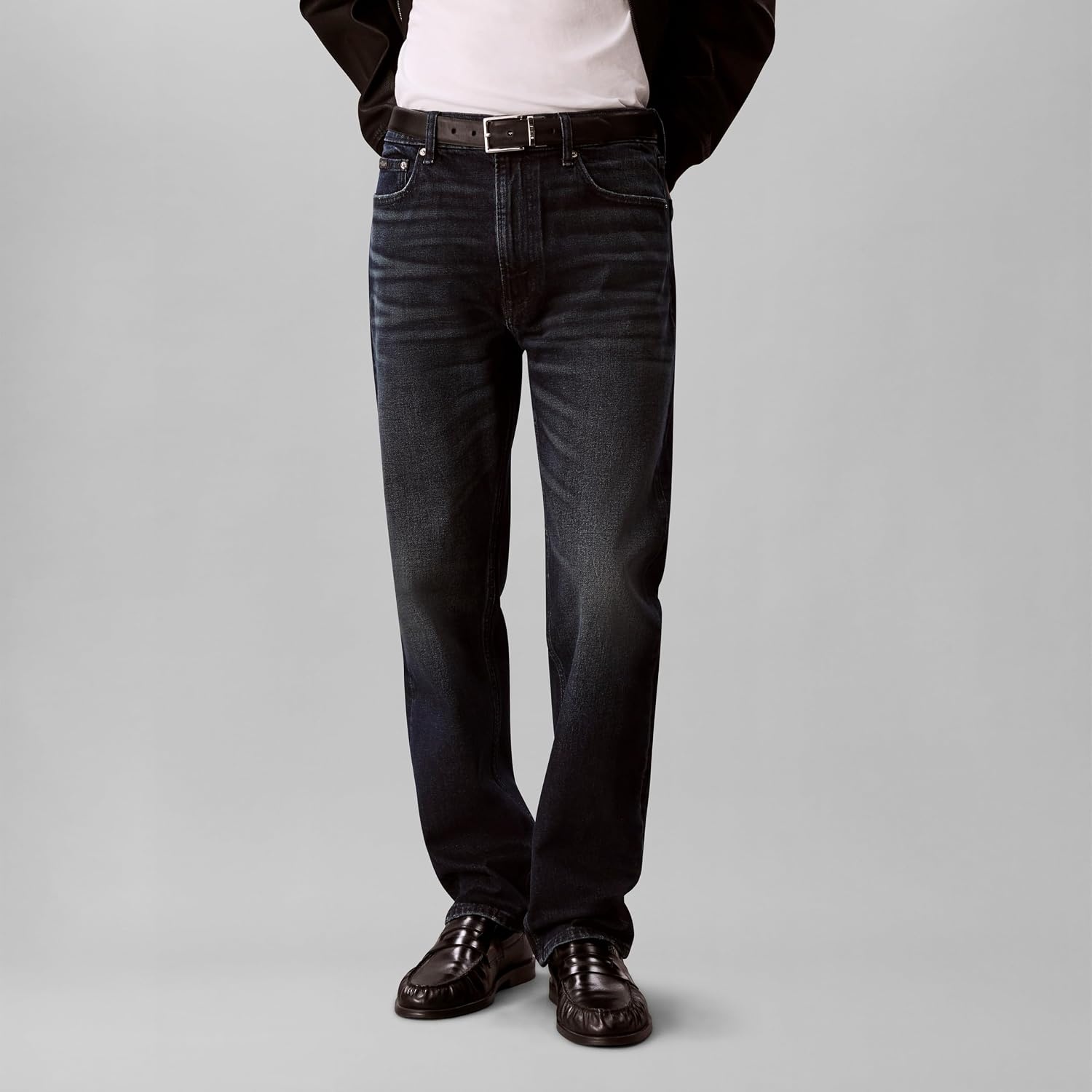 image:imageCalvin Klein Mens Straight Fit JeansKlein Blue Black