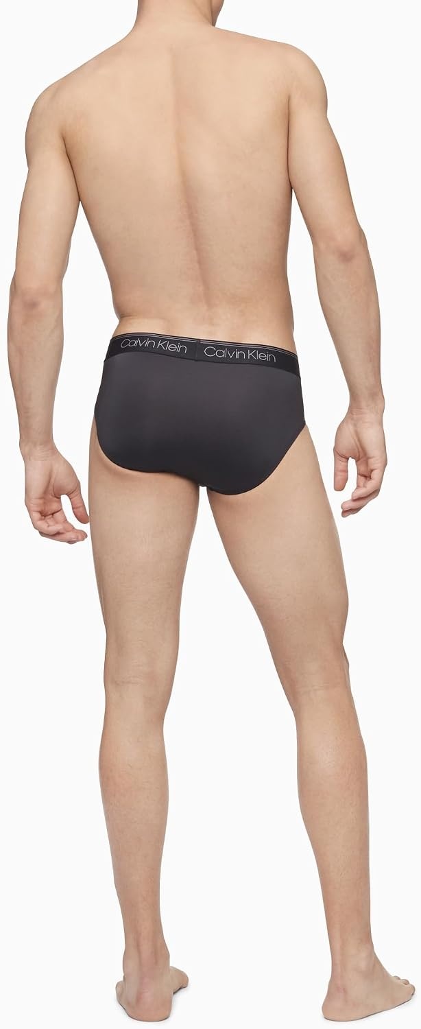 image:imageCalvin Klein Mens Underwear Micro Stretch 3pack Hip BriefBlack Syrah Cocoon