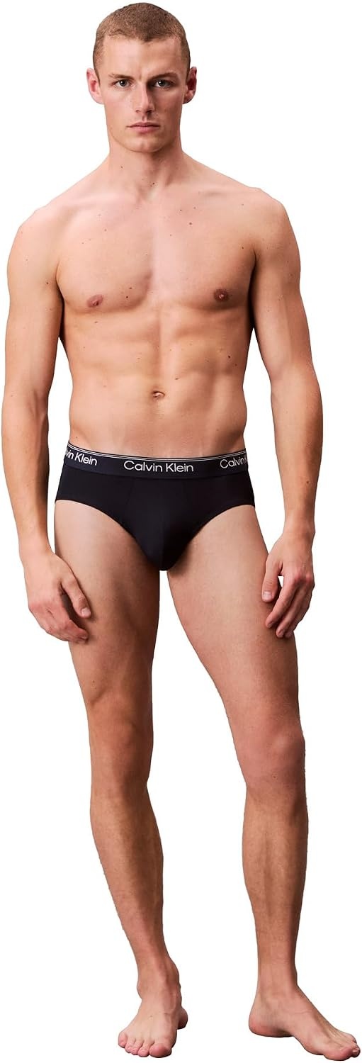 image:imageCalvin Klein Mens Underwear Micro Stretch 3pack Hip BriefShoreline Royalty Blue Bell
