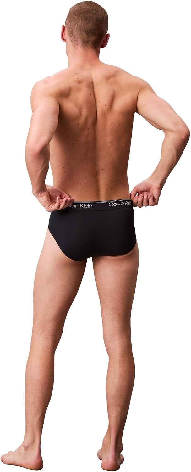 image:imageCalvin Klein Mens Underwear Micro Stretch 3pack Hip BriefShoreline Royalty Blue Bell