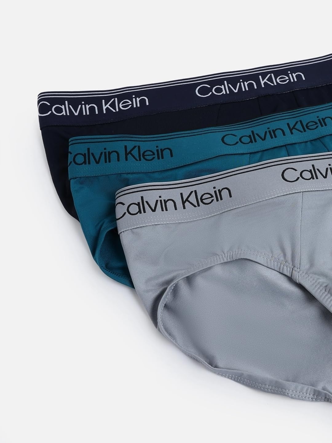 image:imageCalvin Klein Mens Underwear Micro Stretch 3pack Hip BriefSleet Teal Marine Shoreline