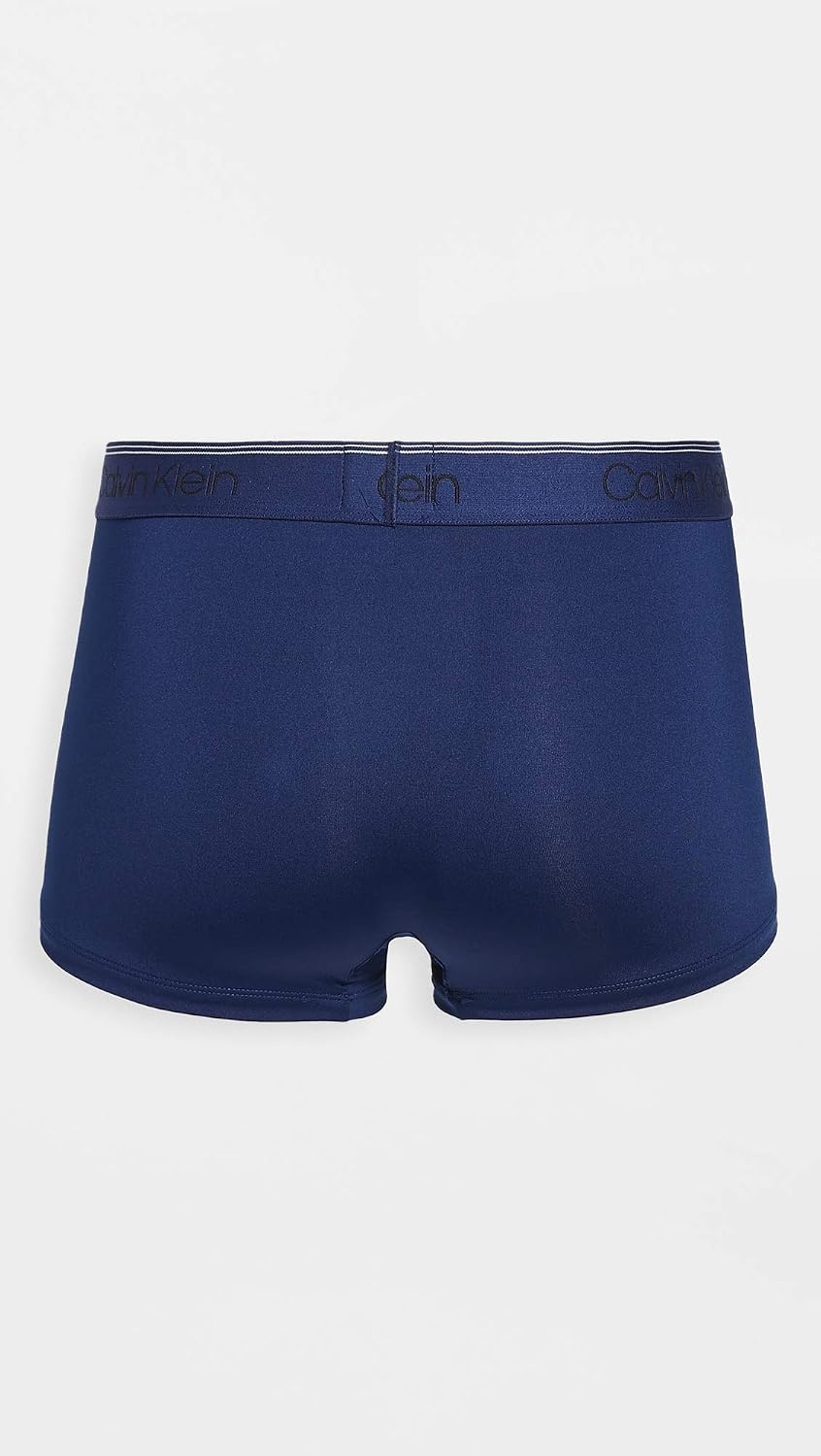 image:imageCalvin Klein Mens Underwear Microfiber Stretch 3 Pack Trunk1 New Navy 1 Artesian Blue 1 Blue Paradise