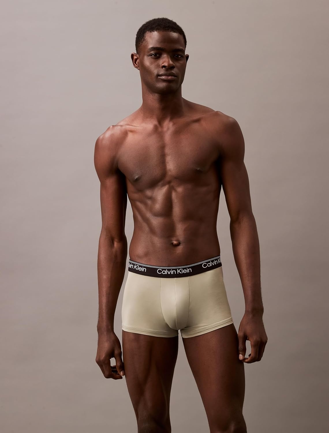 image:imageCalvin Klein Mens Underwear Microfiber Stretch 3 Pack TrunkBlack Palm Leaf Stripebeau Blue Foggy Mauve