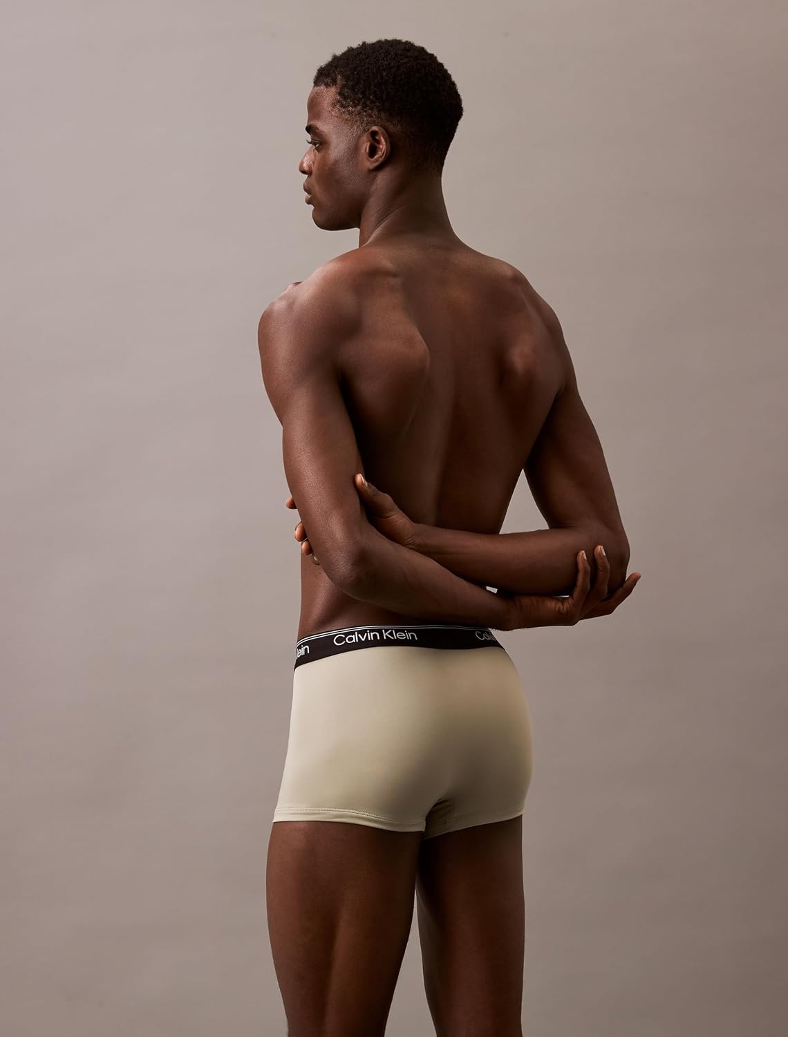 image:imageCalvin Klein Mens Underwear Microfiber Stretch 3 Pack TrunkBlack Palm Leaf Stripebeau Blue Foggy Mauve