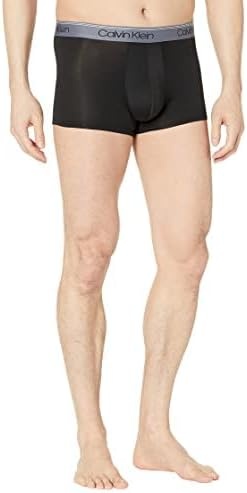 image:imageCalvin Klein Mens Underwear Microfiber Stretch 3 Pack TrunkBlack Bodies W Asphalt Grey Mudstone Acid Orange
