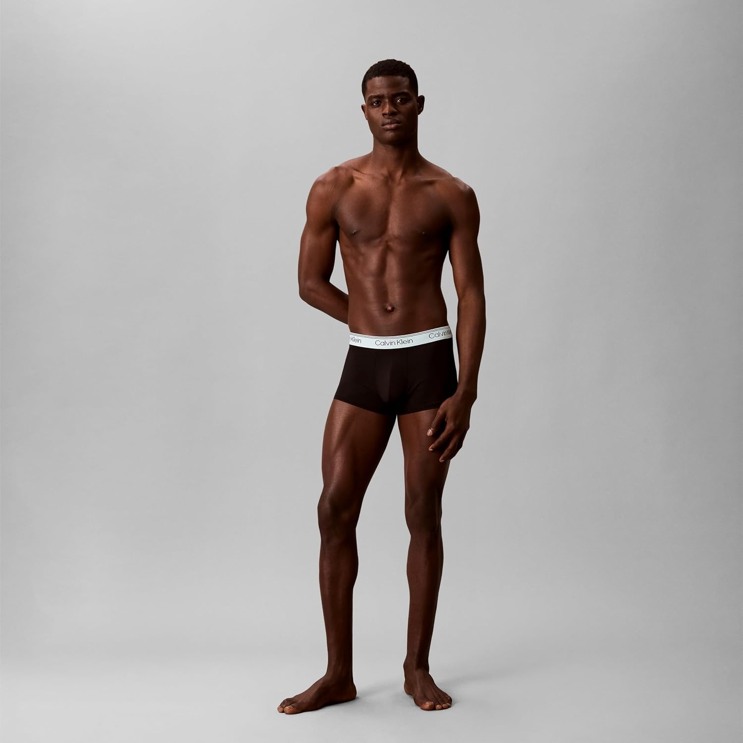 image:imageCalvin Klein Mens Underwear Microfiber Stretch 3 Pack TrunkBlack Bodies W Black Light Cast Feel the Mint Wbs