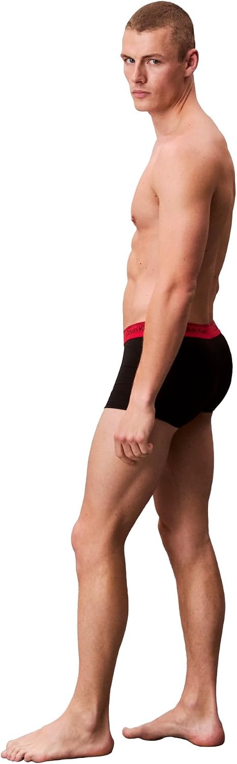 image:imageCalvin Klein Mens Underwear Microfiber Stretch 3 Pack TrunkBlack Bodies W Black Sleet Andrenaline Rush Wbs