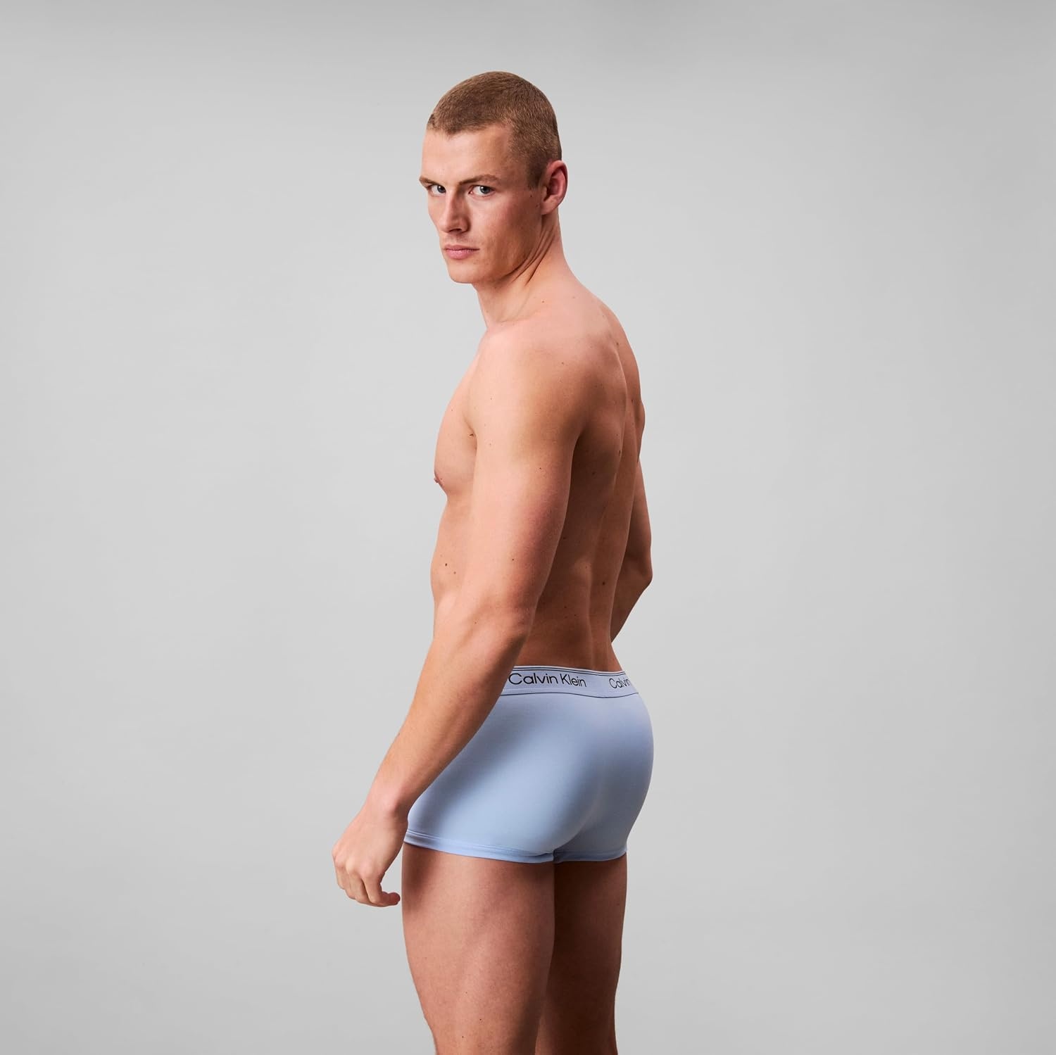 image:imageCalvin Klein Mens Underwear Microfiber Stretch 3 Pack TrunkShoreline Royalty Blue Bell