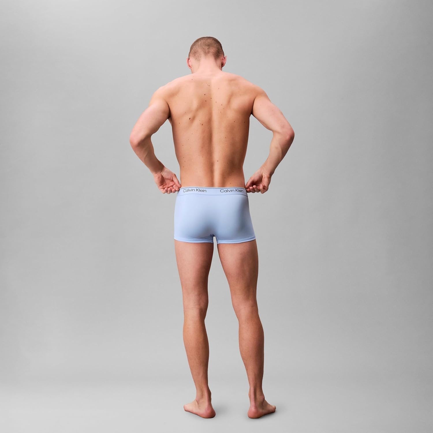 image:imageCalvin Klein Mens Underwear Microfiber Stretch 3 Pack TrunkShoreline Royalty Blue Bell