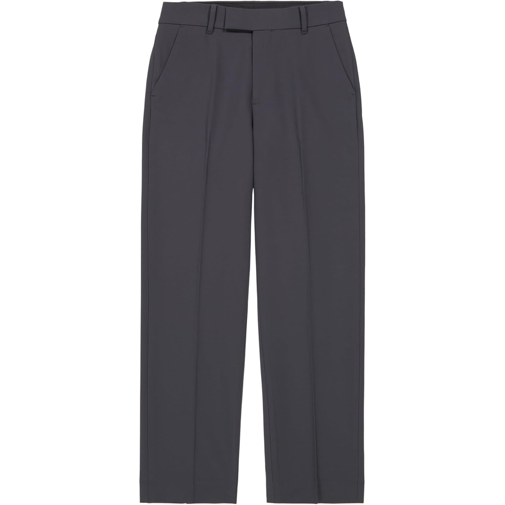 image:imageCalvin Klein Boys FlatFront Suit Dress Pant Straight Leg Fit amp Hemmed Bottom Belt Loops amp Functional Front PocketsTech Ebony Performance
