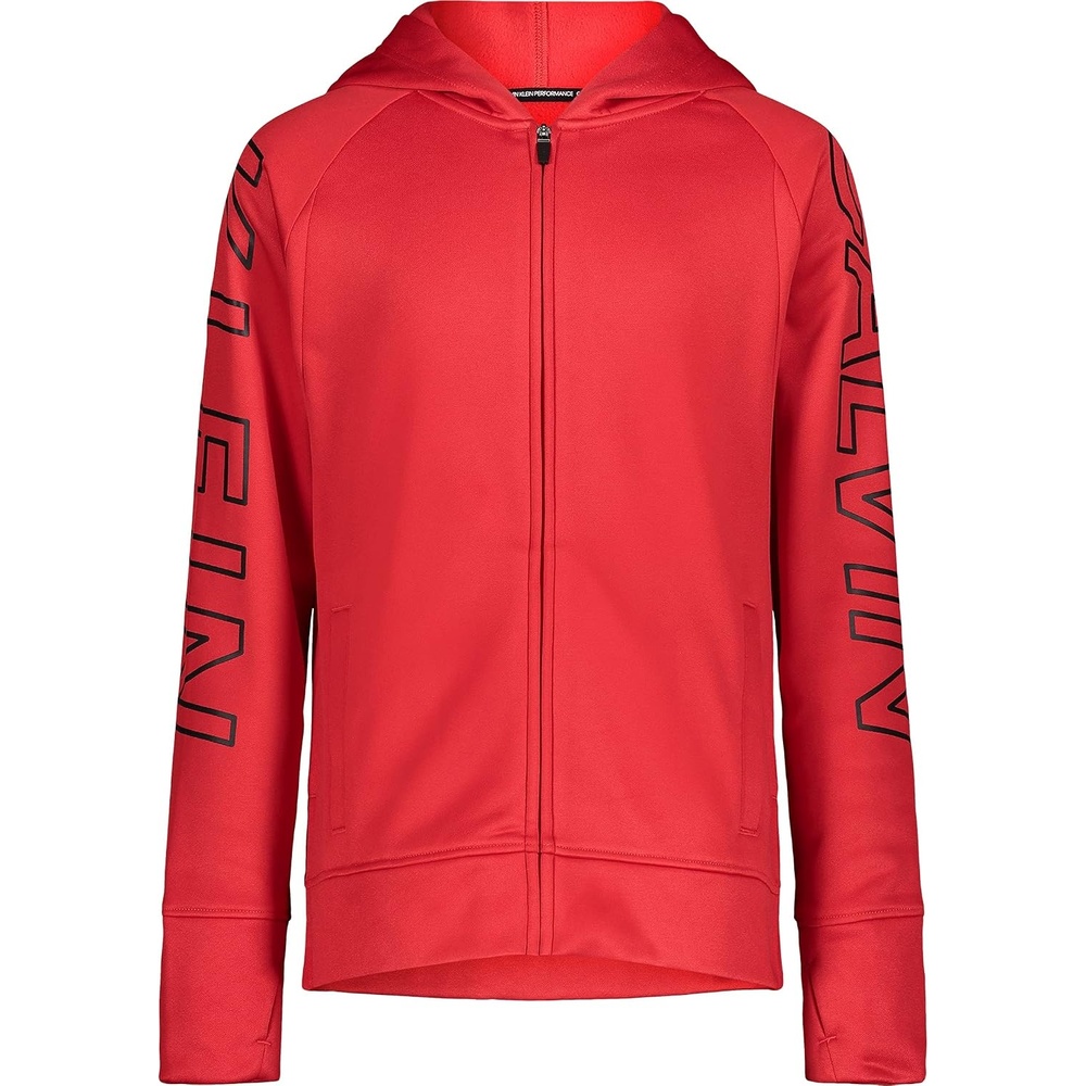 image:imageCalvin Klein Boys Long Sleeve Full Zip Fleece HoodieRed Racing Eb81
