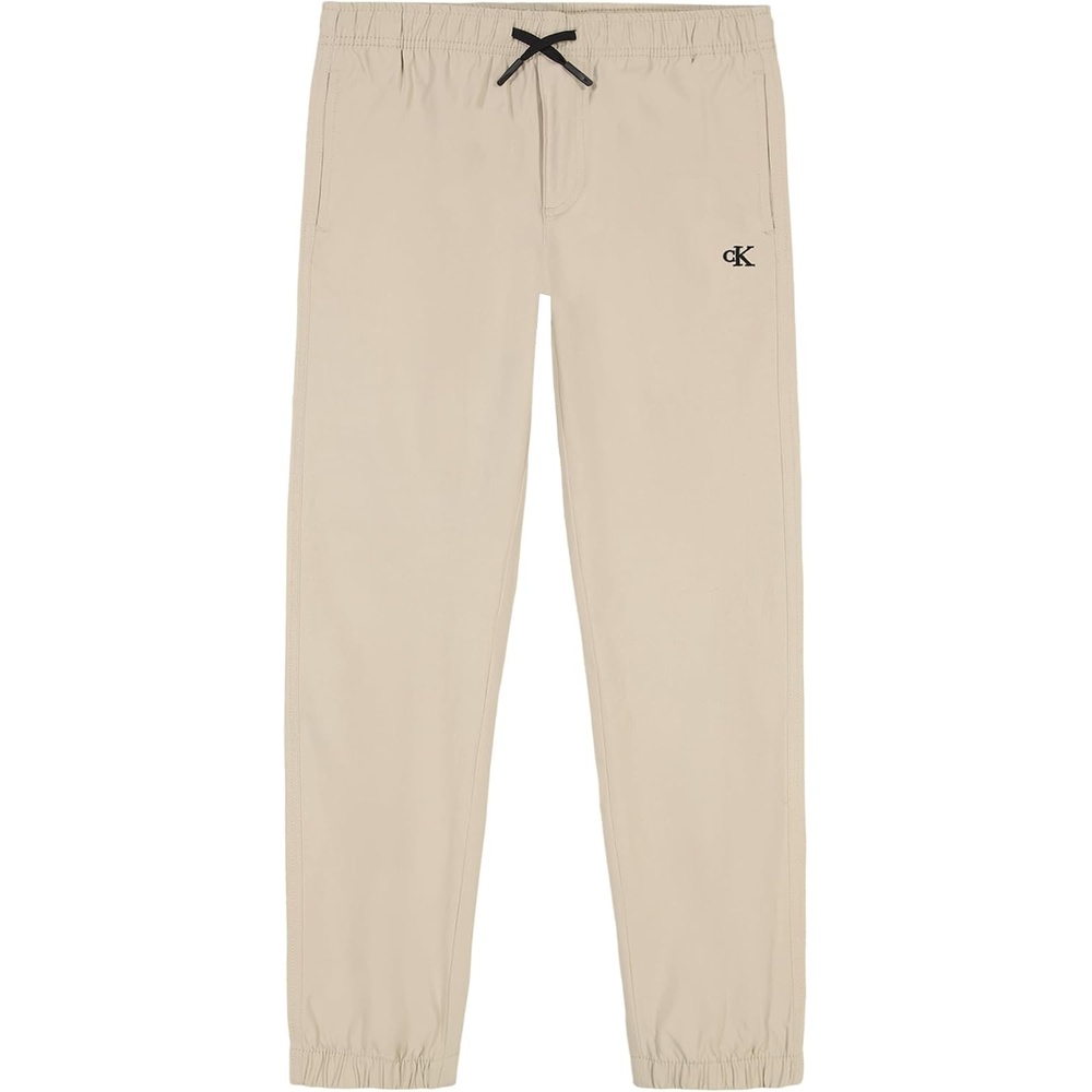 image:imageCalvin Klein Boys PullOn Tech Stretch Twill Jogger Drawstring ClosureIsland Fossil