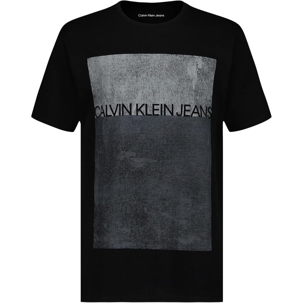 image:imageCalvin Klein Boys Short Sleeve Graphic Crew Neck TShirt Comfortable Relaxed FitBig Stipple Black