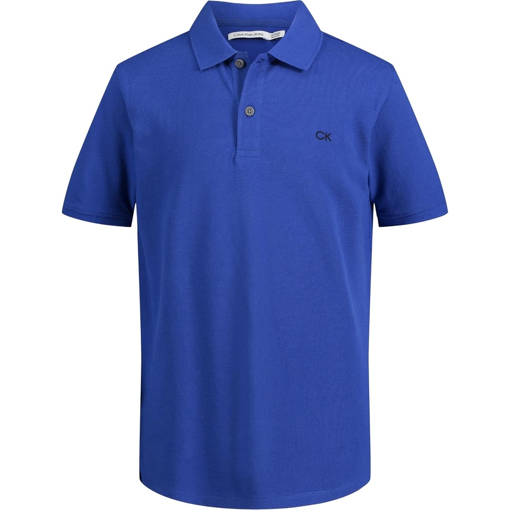 image:imageCalvin Klein Boys Short Sleeve Micro Pique Solid Polo Button Closure Soft amp ComfortableClassic Surf the Web