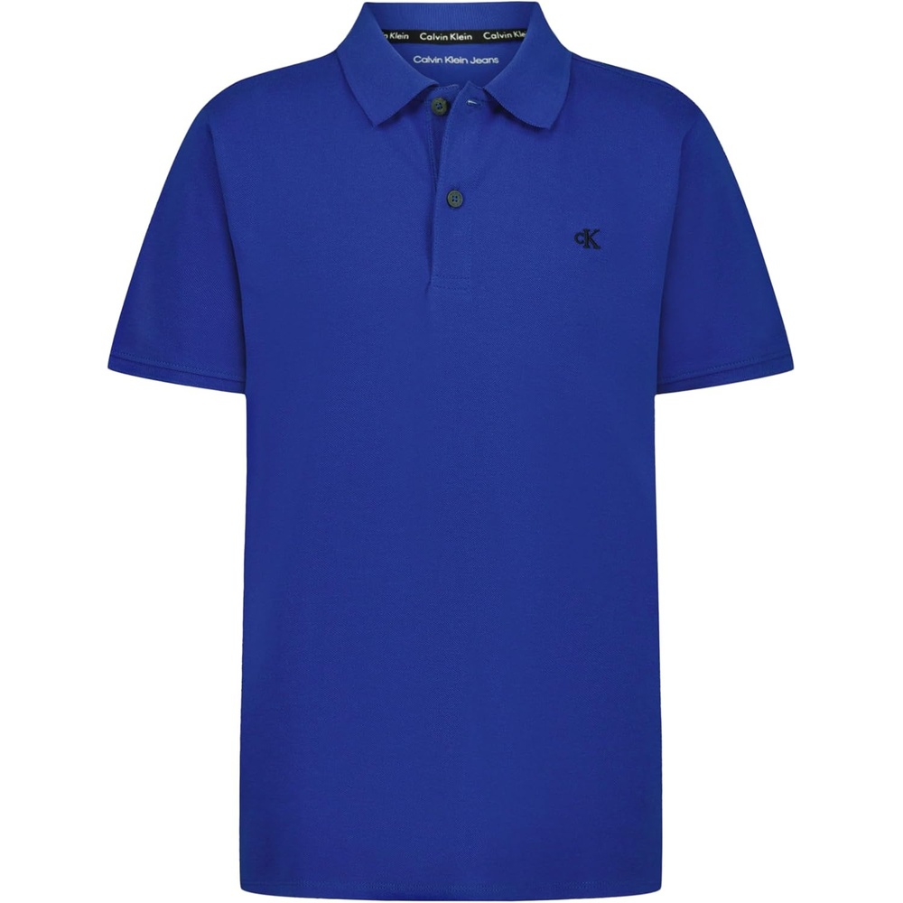 image:imageCalvin Klein Boys Short Sleeve Micro Pique Solid Polo Button Closure Soft amp ComfortableSurf the Web