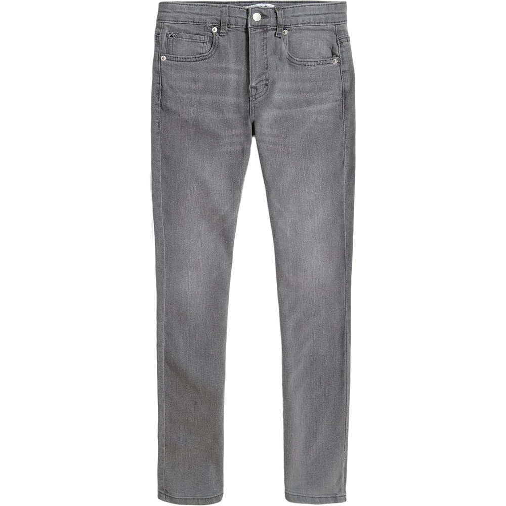 image:imageCalvin Klein Boys Skinny Fit Stretch Denim Jeans 5Pocket Style Zipper Fly amp Button ClosureClassic Concrete
