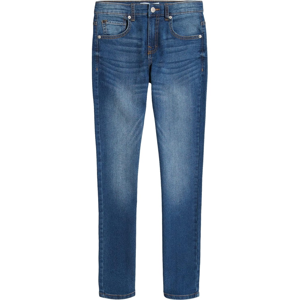 image:imageCalvin Klein Boys Skinny Fit Stretch Denim Jeans 5Pocket Style Zipper Fly amp Button ClosureClassic Houston Mid Blue