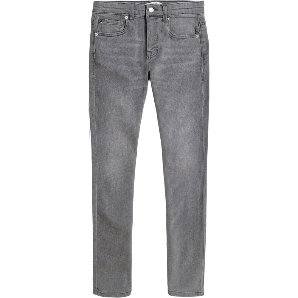 image:imageCalvin Klein Boys Skinny Fit Stretch Denim Jeans 5Pocket Style Zipper Fly amp Button ClosureConcrete