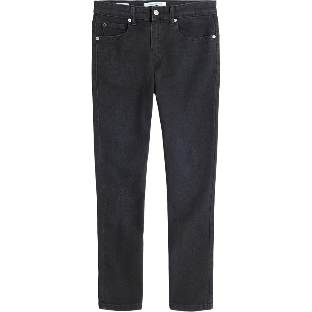 image:imageCalvin Klein Boys Slim Fit Straight Leg Stretch Denim Jeans 5Pocket Style Zipper Fly amp Button ClosureAsphalt